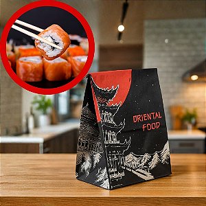 SACO SOS M DELIVERY ORIENTAL BLACK 19X12X26 (PLUMA)