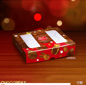 10 Caixa Para 12 Doces Com Visor Linha Doçura 1749