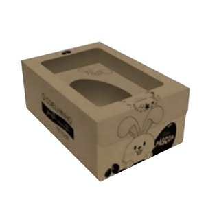 10 CAIXA OVO DE PASCOA  AJUSTAVEL 3X1 250G/350G/500G 19x13x8cm KRAFT COC10 JR