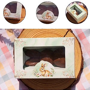 10 CAIXA  P/ 2 MINI OVOS 50G OU COELHO DE CHOCOLATE - 5913 ( IDEIA PÁSCOA 2026 )