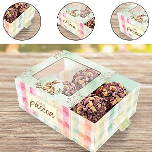 10 CAIXA 4 DOCES PASCOA C/ VISOR GAVETA - PASCOA ENCANTOS 5841 ( IDEIA PÁSCOA 2026 )