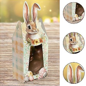 10 EMBALAGEM LEMBRANCINHA PASCOAC/ ORELHA 10X7X18 - PASCOA ENCANTOS 5845 ( IDEIA PÁSCOA 2026 )