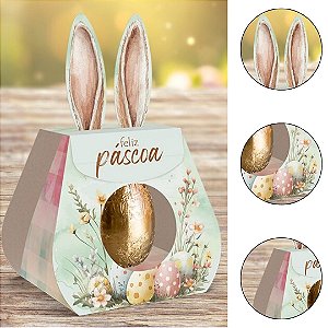 10 CAIXA LEMBRANCINHA PÁSCOA COELHO - PASCOA ENCANTOS 5942 ( IDEIA PÁSCOA 2026 )