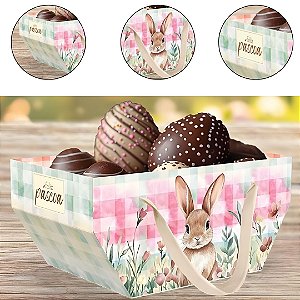 10 CESTA C/ ALÇA PASCOA 25X16X12 ENCANTOS 5937 ( IDEIA PÁSCOA 2026 )