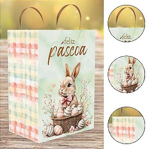 10 SACOLA PÁSCOA P 18X12X25- PASCOA ENCANTOS 5853 ( IDEIA PÁSCOA 2026 )