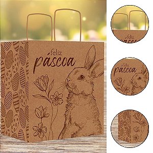 10 SACOLA PASCOA M 22X15X24 - PASCOA ENCANTOS 5908 ( IDEIA PÁSCOA 2026 )