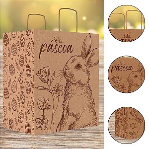 10 SACOLA PÁSCOA G 28X18X32 - PASCOA ENCANTOS 5909 ( IDEIA PÁSCOA 2026 )