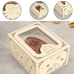 5 CAIXA P/ OVO DE PÁSCOA  AJUSTAVEL 100/150G OU 2X50/80G - PASCOA LUZ 5922 ( IDEIA PÁSCOA 2026 )