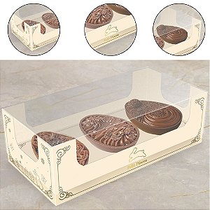 10 CAIXA P/ 3 MINI OVOS 3 X 50G - PASCOA LUZ 5785 ( IDEIA PÁSCOA 2026 )