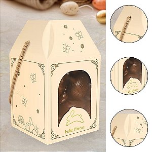 10 CAIXA C/ ALÇA LEMBRANCINHA PASCOA 8X8X14 LUZ 5782 ( IDEIA PÁSCOA 2026 )