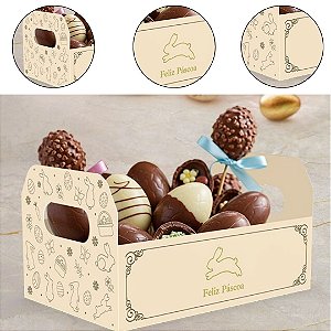 10 CESTA PÁSCOA CAIXOTE 22x14x12 M - PASCOA LUZ 5864 ( IDEIA PÁSCOA 2026 )