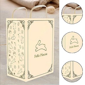 10 SACOLA PÁSCOA P 18x12x25 - PASCOA LUZ 5867 ( IDEIA PÁSCOA 2026 )
