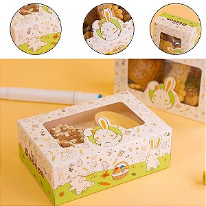 10 CAIXA P/ 2 MINI OVOS 50G OU COELHO DE CHOCOLATE GAVETA  - PASCOA COLORIR 5916 ( IDEIA PÁSCOA 2026 )