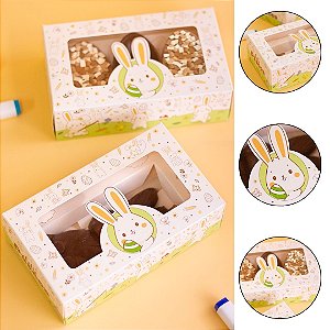 10 CAIXA P/ 3 MINI OVOS 50G OU CENOURA DE CHOCOLATE - PASCOA COLORIR 5917 ( IDEIA PÁSCOA 2026 )