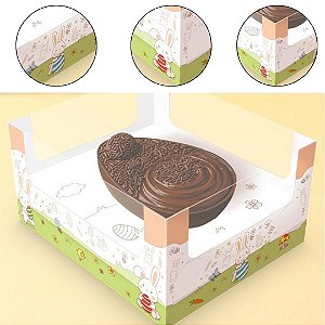 5 CAIXA OVO DE COLHER AJUSTAVEL 250/350G - PASCOA COLORIR 5808 ( IDEIA PÁSCOA 2026 )