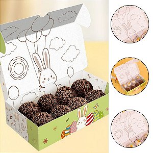 10 CAIXA 8 DOCES PÁSCOA - PASCOA COLORIR 5875 ( IDEIA PÁSCOA 2026 )