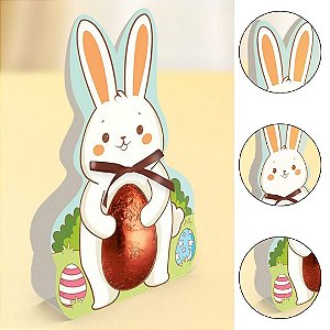 10 CINTA P/ OVO 100/150G COELHO - LEMBRANCINHA PASCOA  5809 ( IDEIA PÁSCOA 2026 )