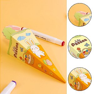 10 CAIXA CONE CENOURA  PASCOA COLORIR 5882 ( IDEIA PÁSCOA 2026 )