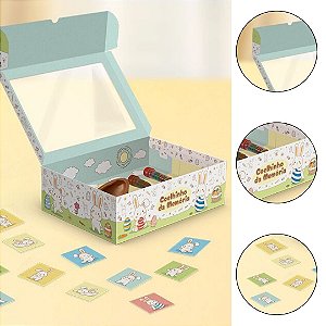 5 CAIXA MINI CONFEITEIRO PÁSCOA JOGO DA MEMORIA - PASCOA COLORIR 5932 ( IDEIA PÁSCOA 2026 )