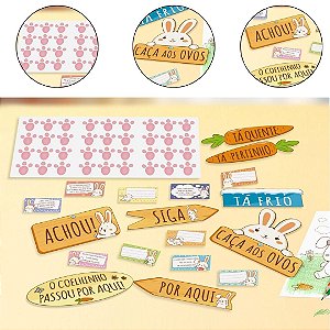 KIT CAÇA AOS OVOS PASCOA COLORIR 5948 ( IDEIA PÁSCOA 2026 )