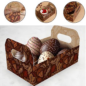 10 CESTA PASCOA CAIXOTE G 25×18,5×14,5 - PURO CACAU 5829 ( IDEIA PÁSCOA 2026 )