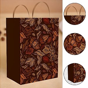 10 SACOLA PÁSCOA P 18X12X25 - PURO CACAU 5831 ( IDEIA PÁSCOA 2026 )