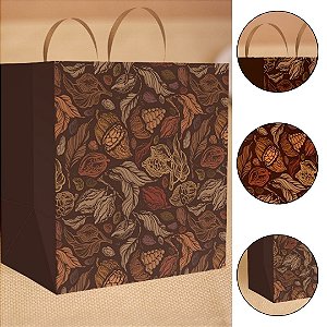 10 SACOLA PÁSCOA M 24X17X26 - PURO CACAU 5830 ( IDEIA PÁSCOA 2026 )