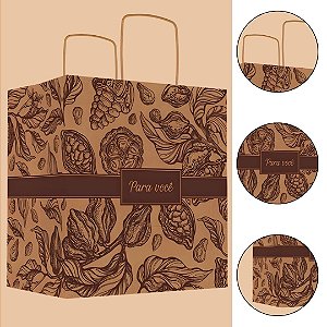 10 SACOLA PÁSCOA G 28X18X32 - PURO CACAU 5833 ( IDEIA PÁSCOA 2026 )