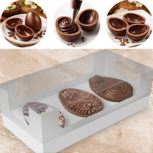 10 CAIXA 3 MINI OVOS PÁSCOA 50G BRANCA 5767 ( IDEIA PÁSCOA 2026 )