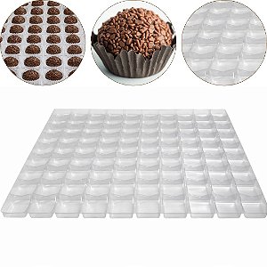 10 PLACA C/ BERÇO P/ DOCES C/100 CAVIDADES 905-100 (KX) PÁSCOA 2026