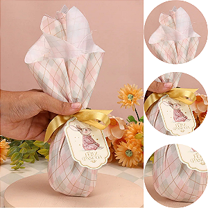 5 EMBALAGEM DE TECIDO OVO PÁSCOA 100/150G RECORDAR 5772 ( PASCOA JANGO 2026 )