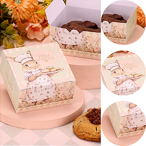 10 CAIXA P/ COOKIE PÁSCOA 9X9X5CM RECORDAR 5703 ( PASCOA JANGO 2026 )