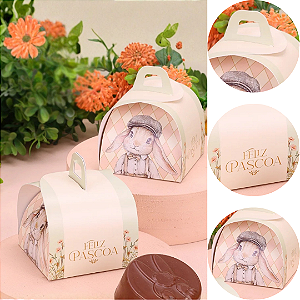 10 EMBALAGEM PÃO DE MEL PÁSCOA 7X7X8CM RECORDAR 5745 ( PASCOA JANGO 2026 )