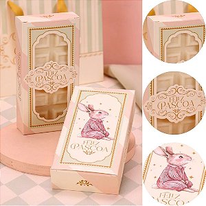 10 CAIXA PARA BARRA PÁSCOA 300G C/ VISOR RECORDAR 5548 ( PASCOA JANGO 2026 )