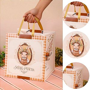 10 SACOLA PÁSCOA GRANDE 27X23X26CM ACOLHER 5459 ( PASCOA JANGO 2026 )