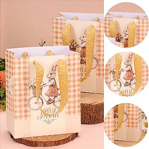 10 SACOLA PÁSCOA MINI 16X13X7CM ACOLHER 5714 ( PASCOA JANGO 2026 )