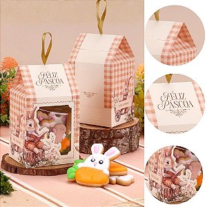 10 EMBALAGEM PARA LEMBRANCINHA COM VISOR ACOLHER 5534 ( PASCOA JANGO 2026 )