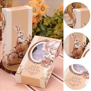 10 CAIXAS PARA BARRA PÁSCOA 300G C/ VISOR ACOLHER 5546 ( PASCOA JANGO 2026 )