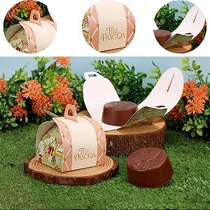 10 EMBALAGEM PÃO DE MEL PÁSCOA 7X7X8CM VILA ENCANTADA 5747 ( PASCOA JANGO 2026 )