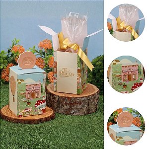 10 EMBALAGEM PARA LEMBRANCINHA OVO 100G VILA ENCANTADA 5669 ( PASCOA JANGO 2026 )