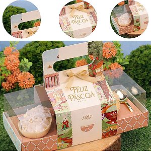 10 CAIXA PARA TRIO DE OVOS 100G VILA ENCANTADA 5514 ( PASCOA JANGO 2026 )