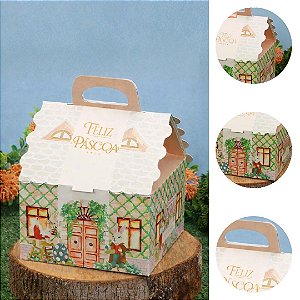 10 CAIXA CASINHA OVO DE PÁSCOA 100/150G VILA ENCANTADA 5663 ( PASCOA JANGO 2026 )