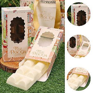 10 CAIXAS PARA BARRA PÁSCOA 300G C/ VISOR VILA ENCANTADA 5550 ( PASCOA JANGO 2026 )