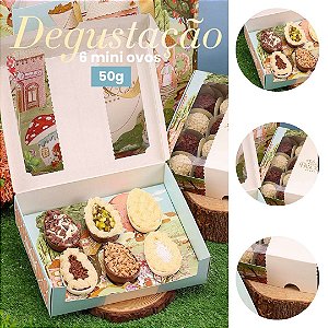 10 CAIXA DEGUSTAÇÃO P/ 6 MINI OVOS 50G OU 20 DOCES VILA ENCANTADA 5502 ( PASCOA JANGO 2026 )