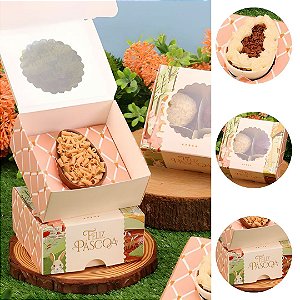 10 CAIXAS P/ 4 DOCES OU OVO 50G C/ VISOR VILA ENCANTADA 5481 ( PASCOA JANGO 2026 )