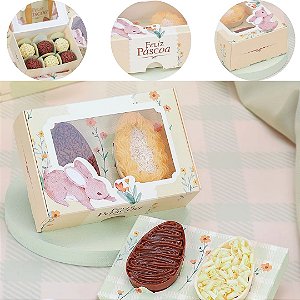 10 CAIXA P/ 6 DOCES PÁSCOA OU 2 OVOS 50G FLORIR 5486 ( PASCOA JANGO 2026 )