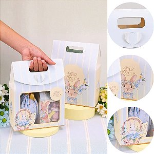 10 SACOLA MÉDIA COM VISOR 29X9X19CM AMANHECER 5607 ( PASCOA JANGO 2026 )