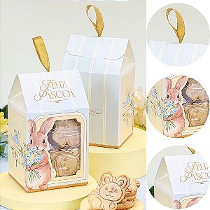 10 EMBALAGEM PARA LEMBRANCINHA COM VISOR AMANHECER 5535 ( PASCOA JANGO 2026 )