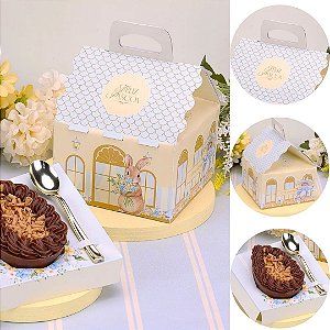 10 CAIXA CASINHA OVO DE PÁSCOA 100/150G  AMANHECER 5660 ( PASCOA JANGO 2026 )