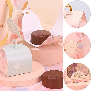 10 EMBALAGEM PÃO DE MEL PÁSCOA 7X7X8CM CELEBRAR 5748 ( PASCOA JANGO 2026 )